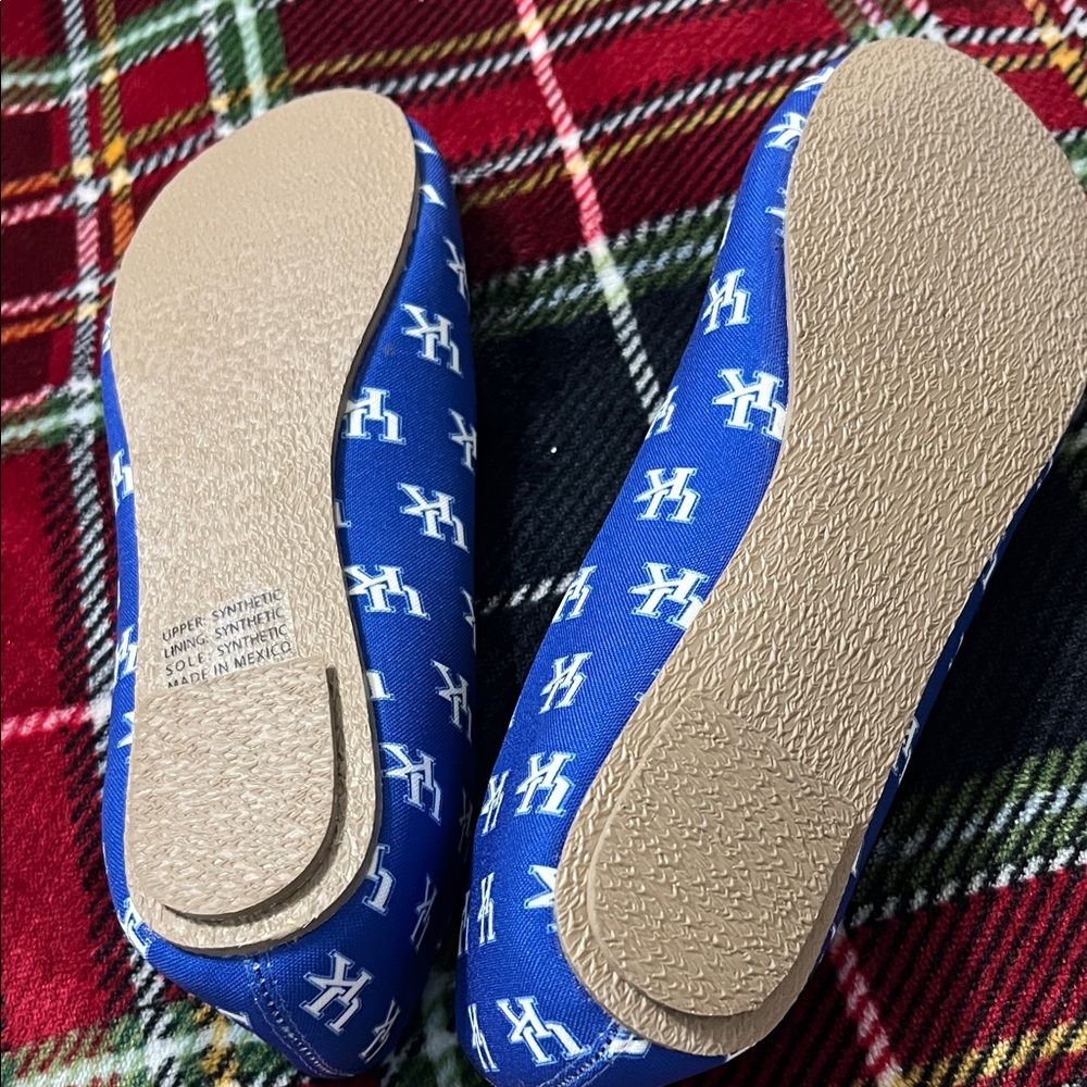 Spirit Blue Patterned Flats - Picture 6 of 9